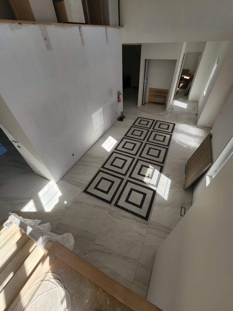 Services Grand vestibule with pattern tile 48x48 tile